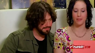 Randy mature swinger wife gets her cunt munched by two babes